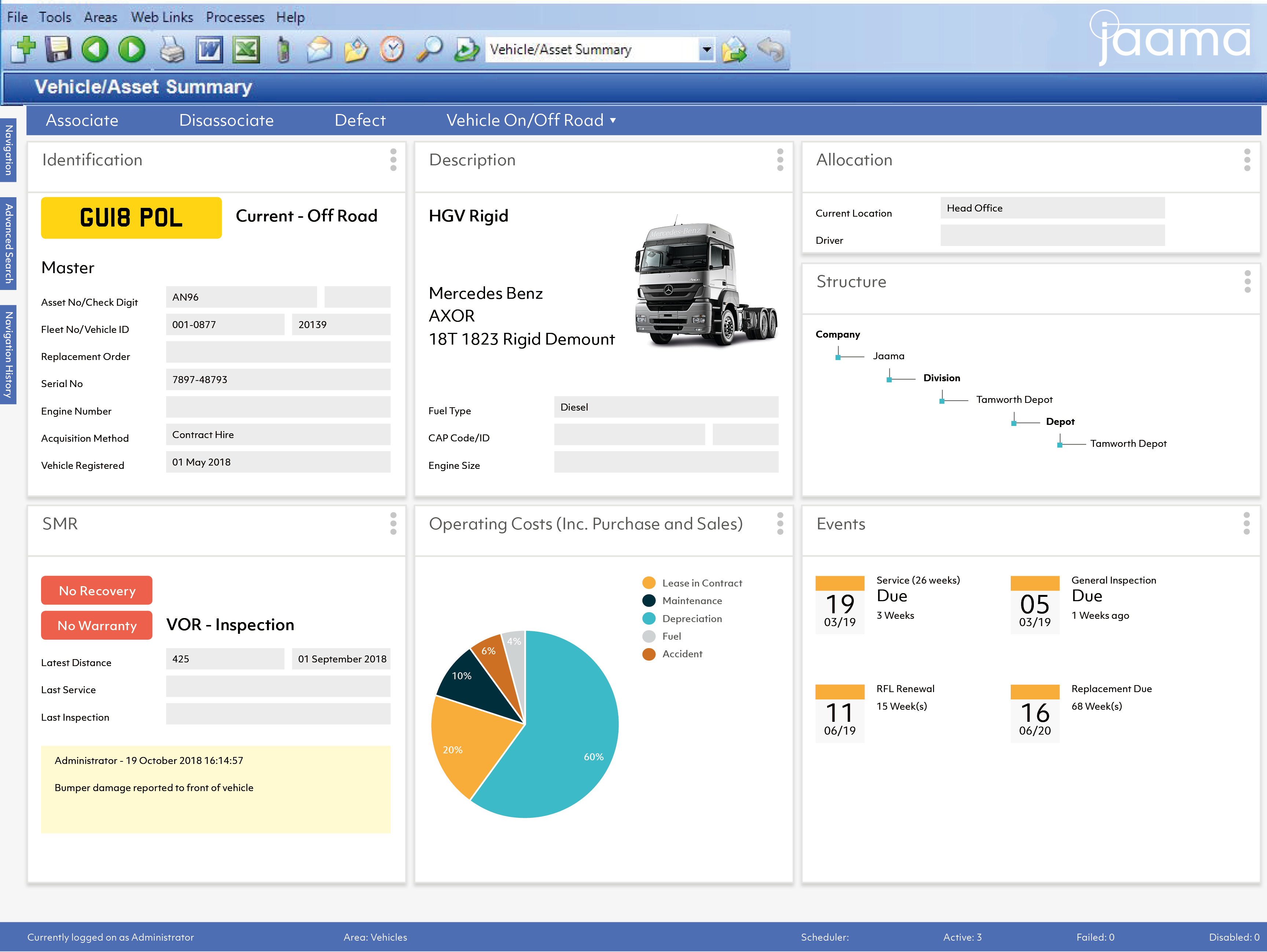 screenshot of Key2 Vehicle Management
